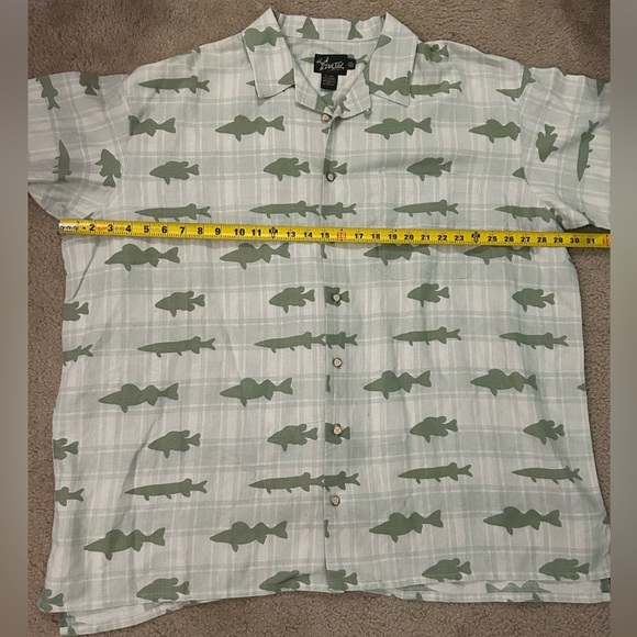 Dick Idol Men’s 2XL Tall Linen Blend Button Down Shirt - Picture 5 of 7